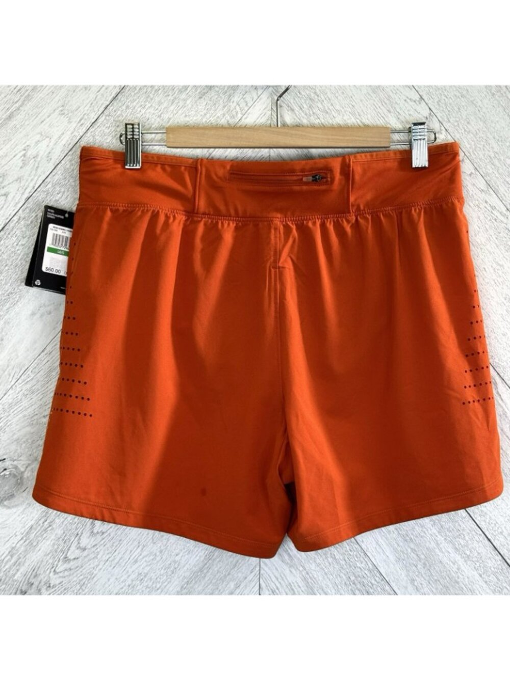 Under Armour Heat Gear Fitted Training Shorts Mens Size Large Orange NWT NEW - Picture 6 of 8